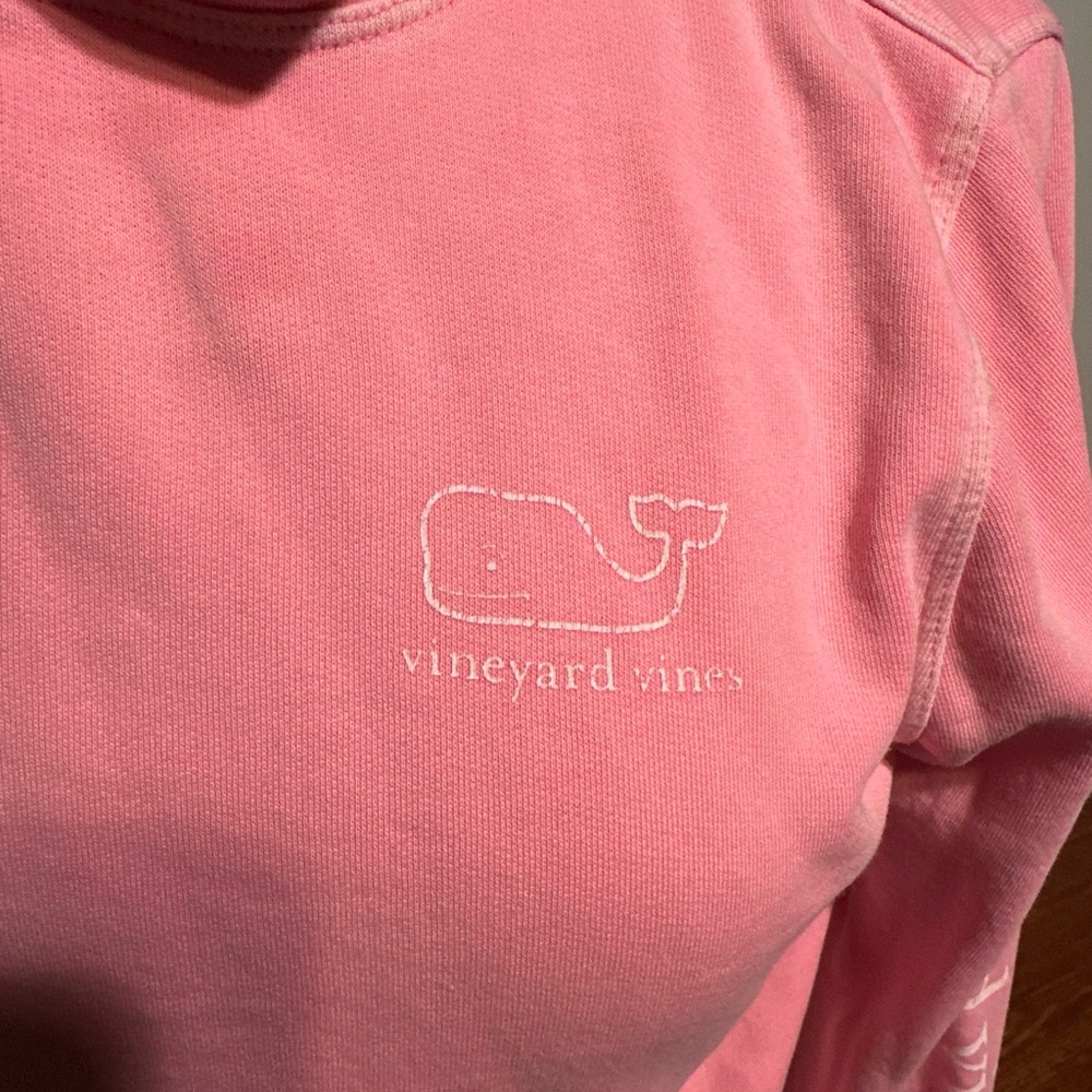 Vineyard Vines Girls Teen Hoodie L Sweatshirt Pink Cotton Blend Size L(14) - Picture 2 of 7